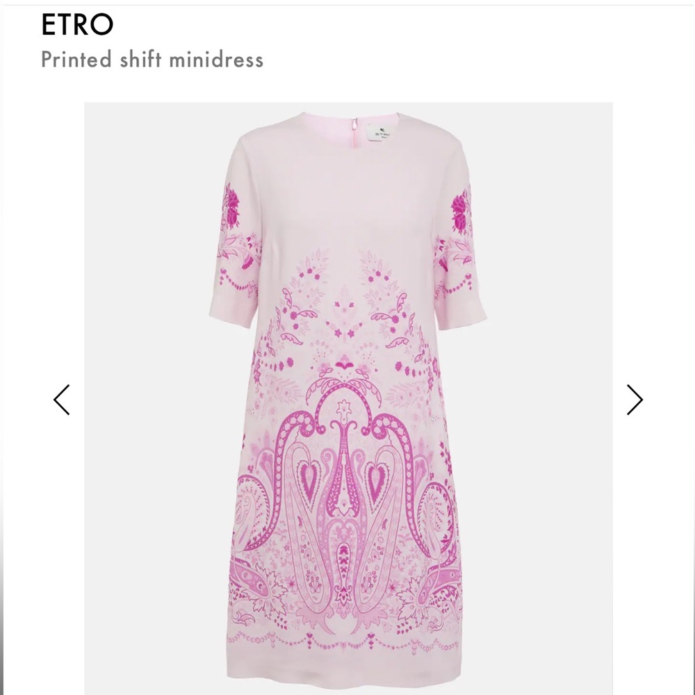 ETRO printed mini shift dress - Picture 5 of 9